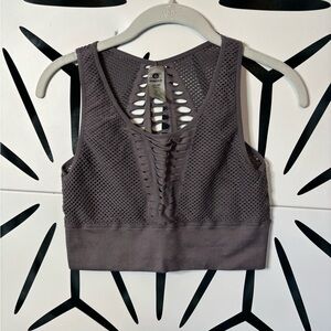 Mono B Laser Cut Sports Bra Arcane Sz-L